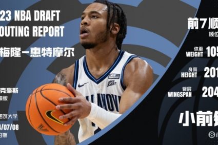 Whitmore: Thunder likes Wei Shao in his junior three years. He will try to dunk like him.