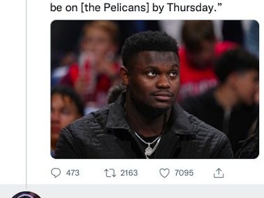 Netizen: trade Zion to pioneerLillard likes it