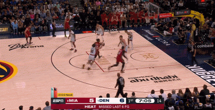 This ~ Butler & Adebayo put on the basket with each other. It’s good to get front panel and cause foul