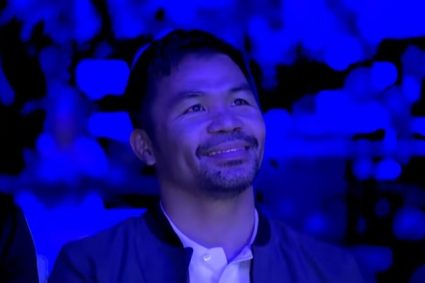 This smile is warm and pureWorld boxing champion Pacquiao appeared in the men’s basketball World Cup draw